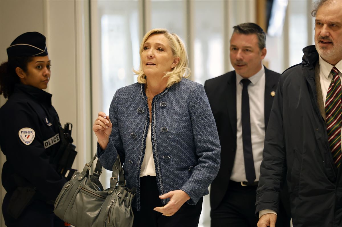 Marine Le Pen epaitegietan. Argazkia: EFE