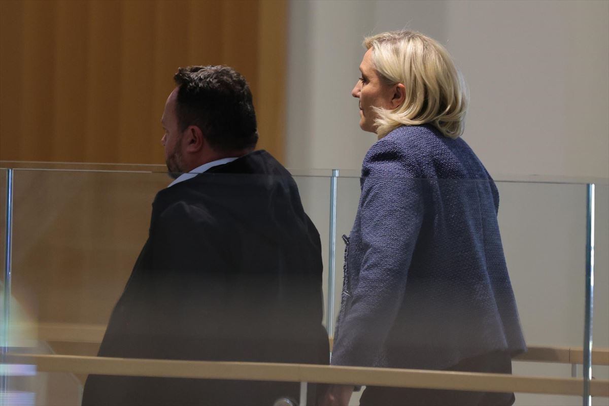 Marine Le Pen Frantziako buruzagi ultraeskuindarra. Argazkia: EFE