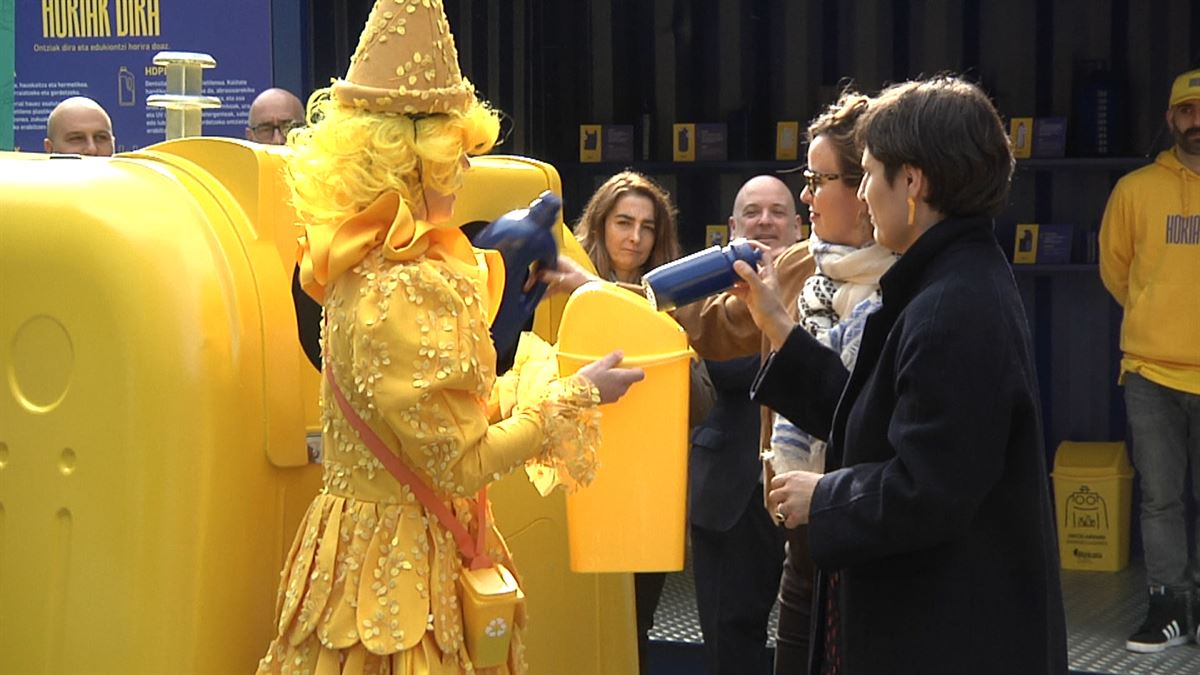 Contenedor amarillo. Foto: EITB