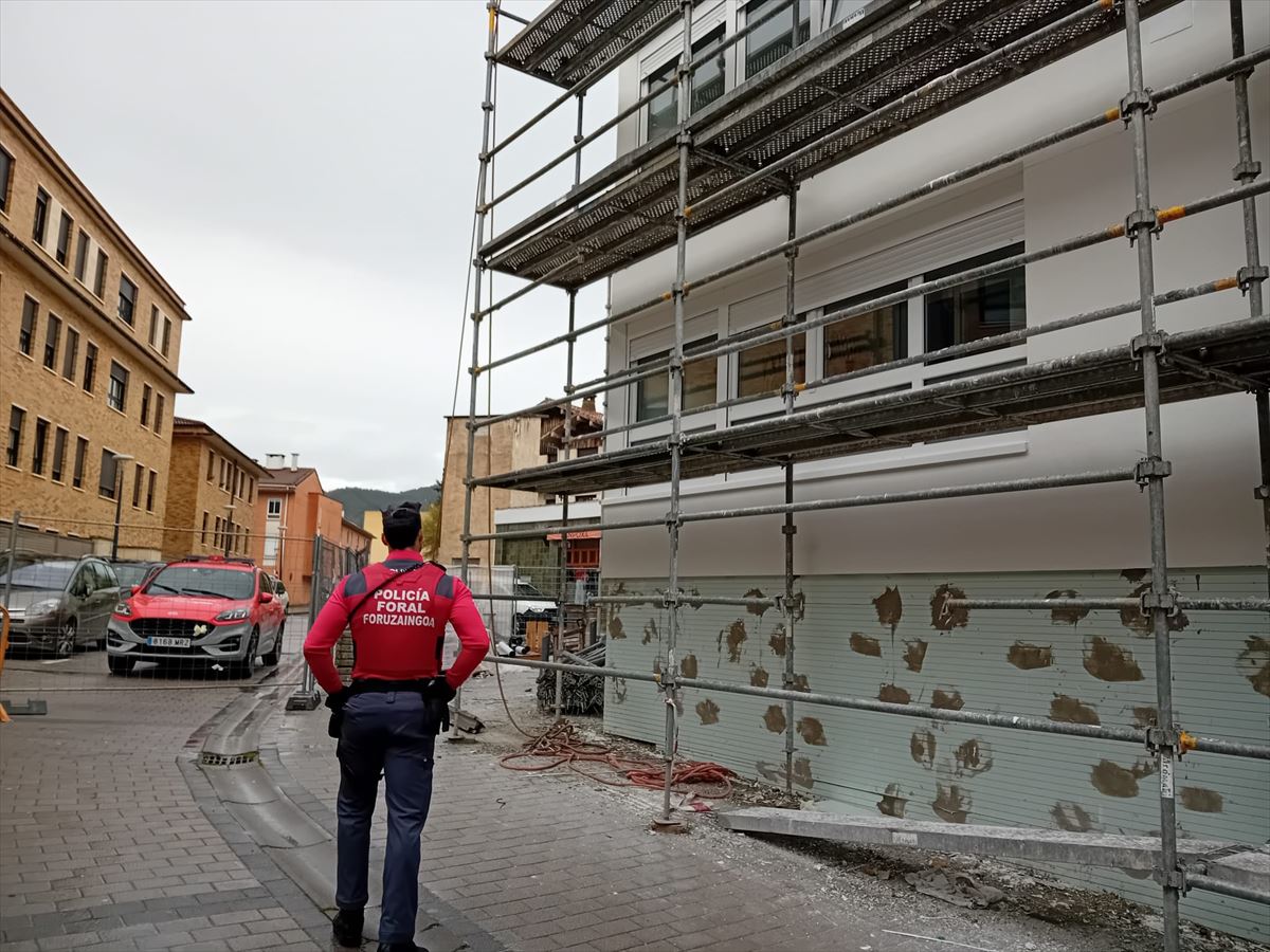 Lan-istripua Agoitzen (Nafarroa). Irudia: 112 Nafarroa