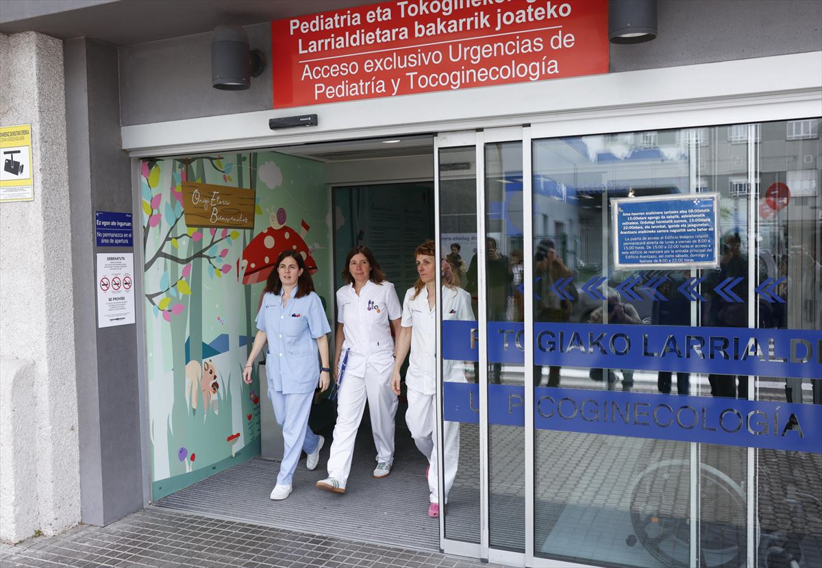 Pediatrak Donostiako ospitalean. Argazkia: EFE