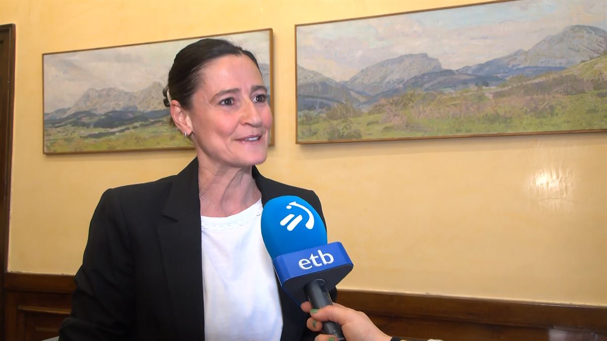 Mireia Elkoroiribe. Imagen obtenida de un vídeo de EITB Media.
