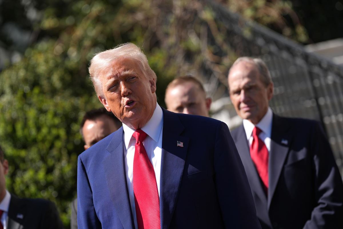 El presidente estadounidense, Donald Trump, este miércoles. Foto: EFE
