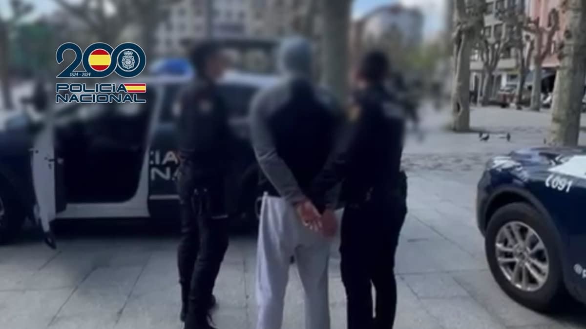 Imagen de la detención. Foto: Policía Nacional