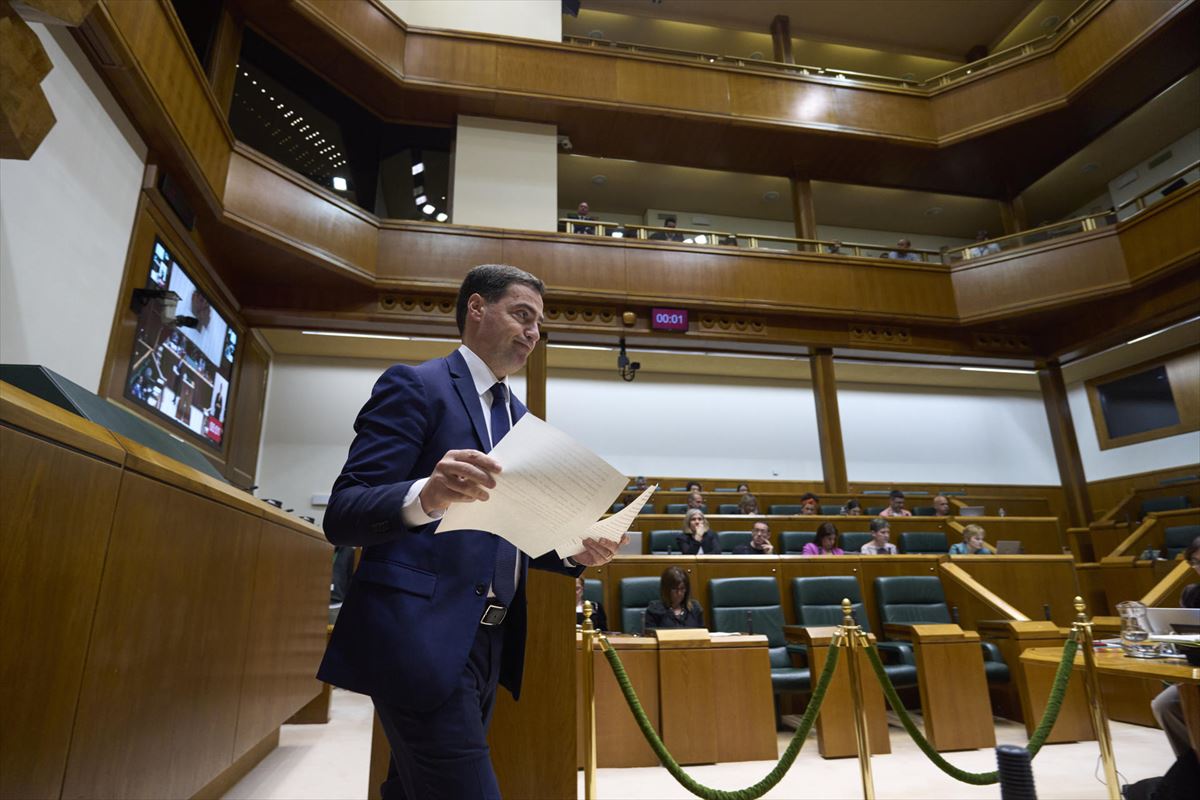 Pradales, Eusko Legebiltzarrean. Argazkia: EFE