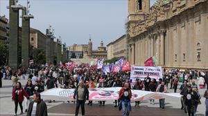 Cientos de manifestantes exigen la inmediata puesta en libertad de 'los 6 de Zaragoza'