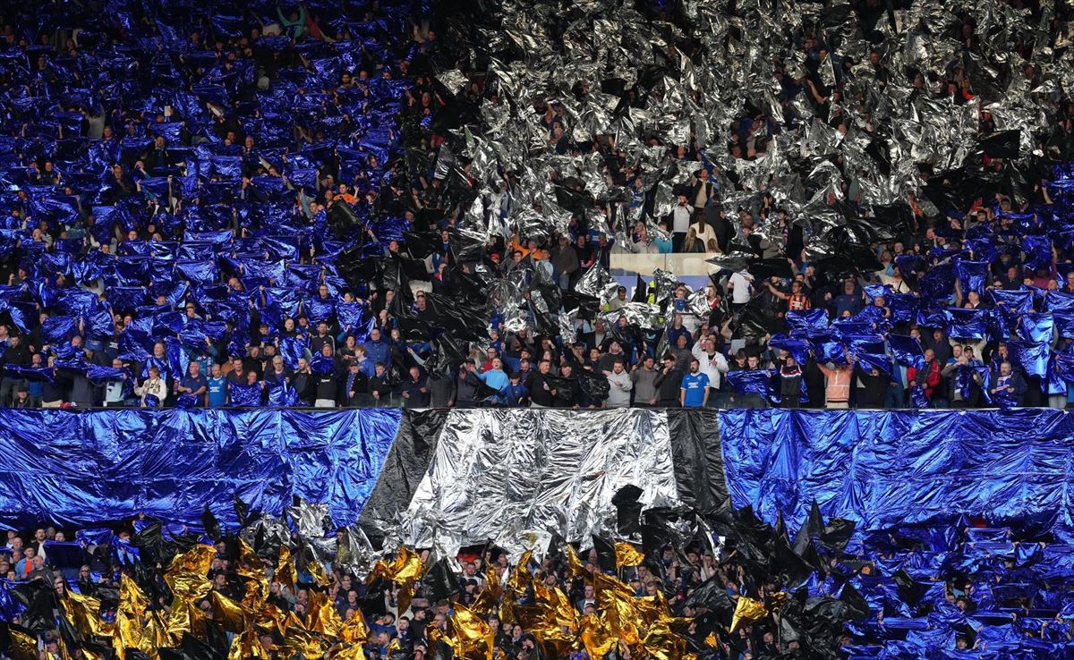 La afición escocesa el pasado jueves en Ibrox Park. Foto: EFE