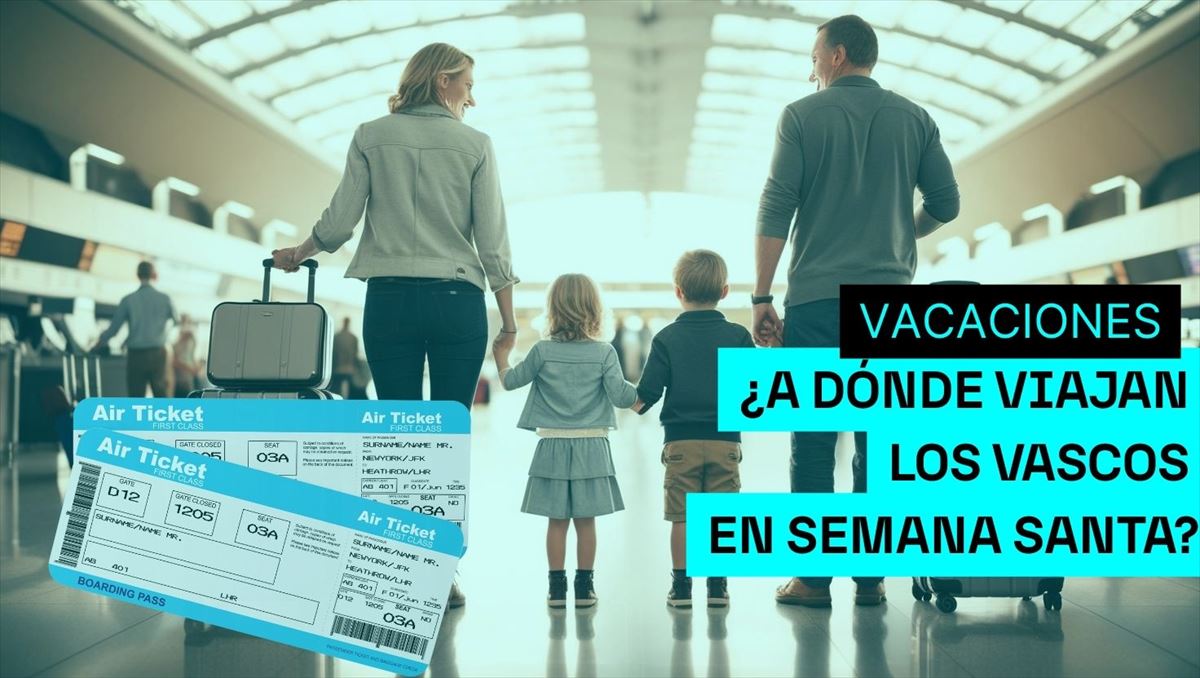 Vacaciones de Semana Santa. Imagen obtenida de un vídeo de EITB Media. 