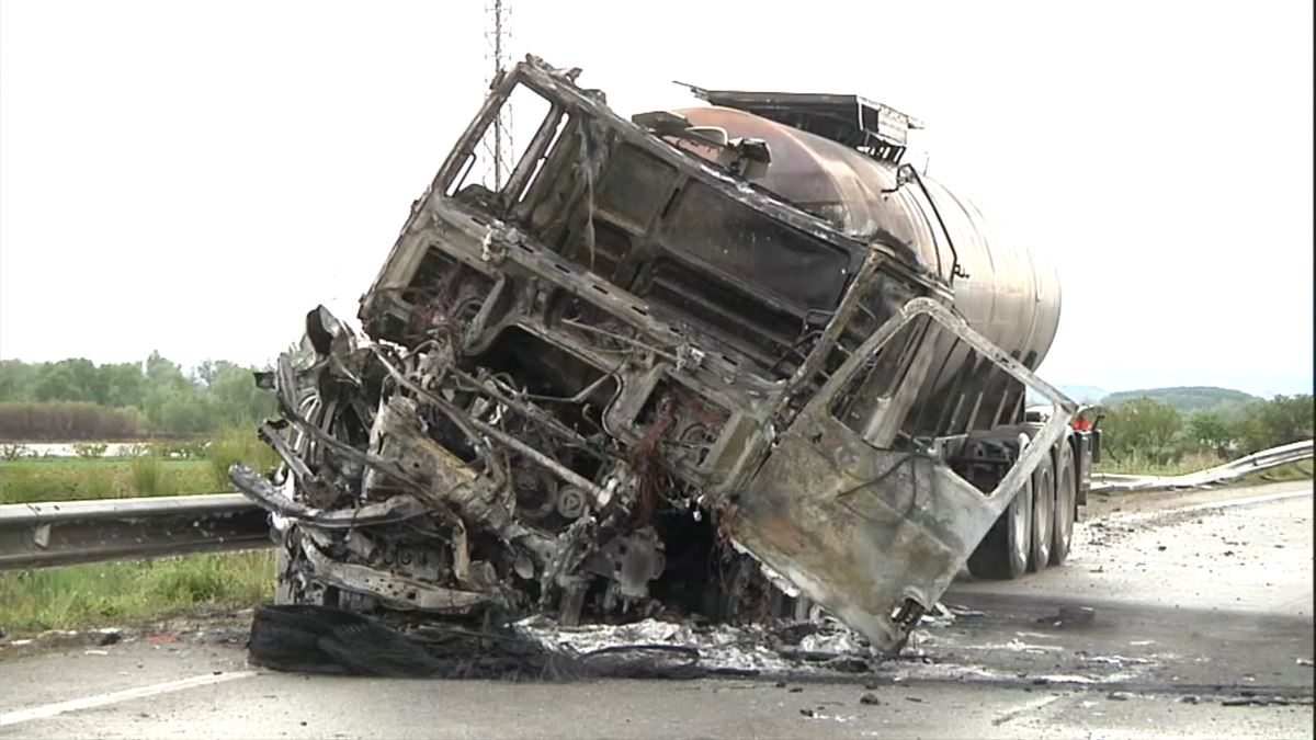 Lugar del accidente. Imagen obtenida de un vídeo de EITB Media.