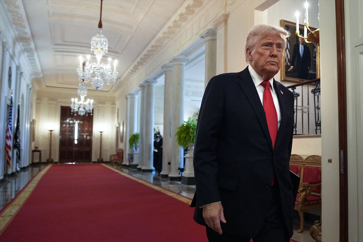 Donald Trump, atzo, Whasingtonen. Argazkia: EFE