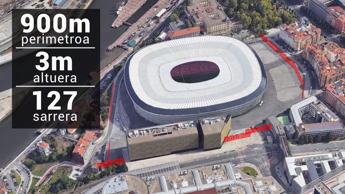 Honelakoa izango da segurtasun perimetroa San Mamesen, Rangersen aurkako partidan