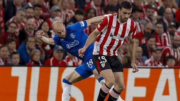 Iñigo Lekue, Europa Ligako Rangersen aurkako partidan. Argazkia: EFE