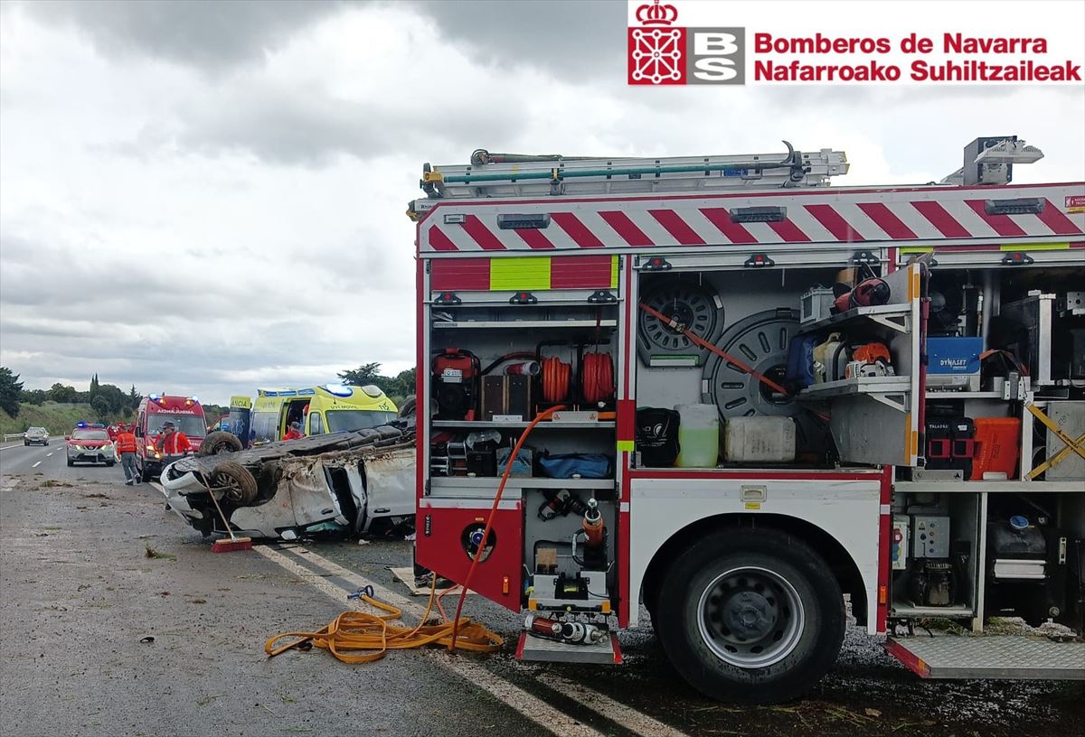 Accidente ocurrido en Olóriz