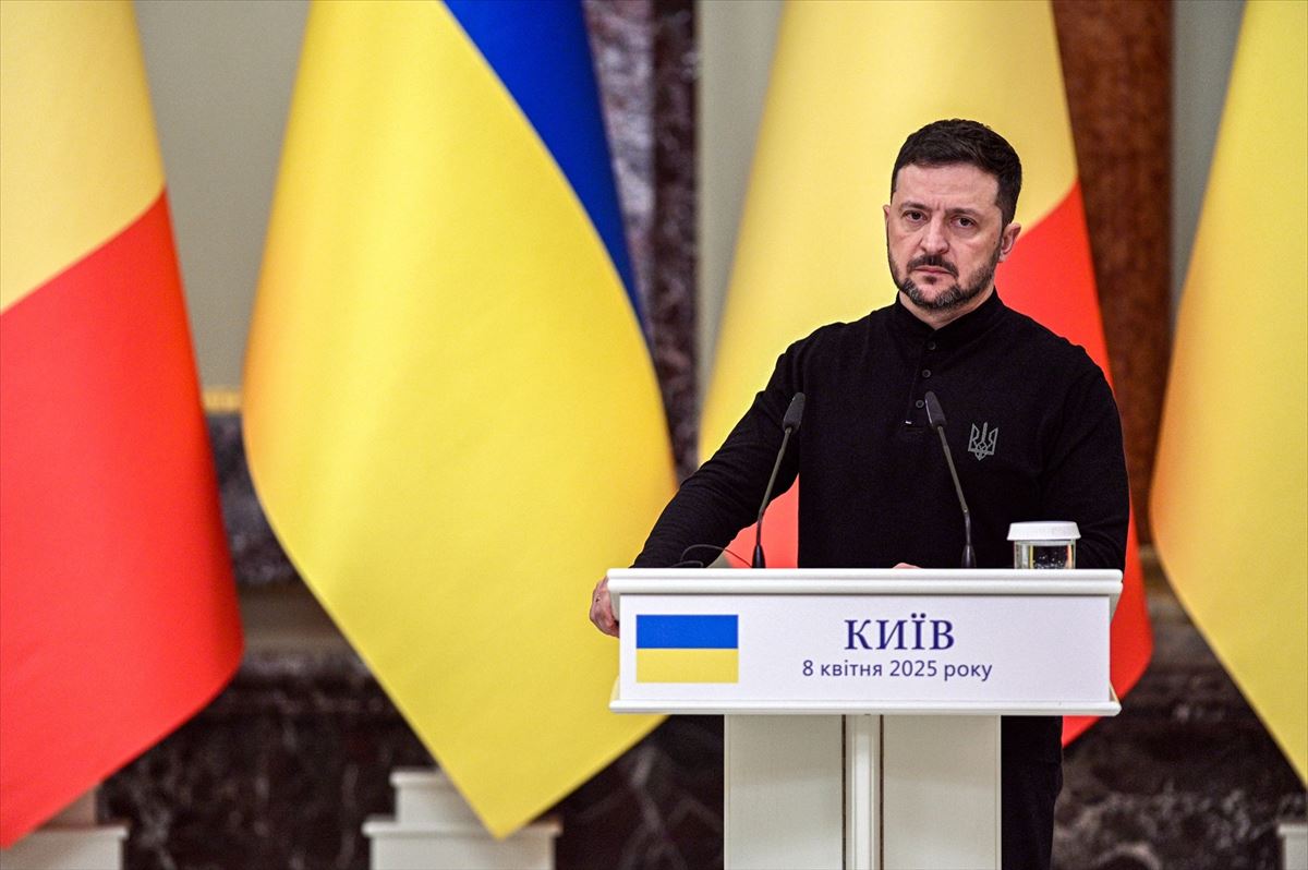 Volodimir Zelenski Ukrainako presidentea artxiboko irudi batean. Argazkia: EuropaPress