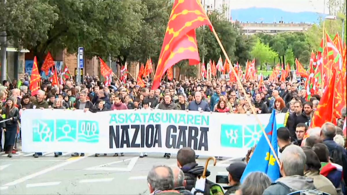 EH Bildu celebra en Pamplona el Aberri Eguna. Foto: EITB