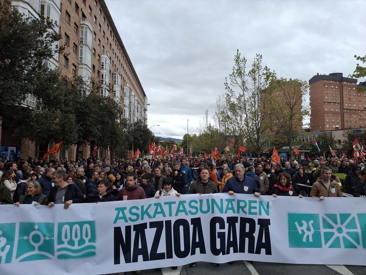 EH Bildu celebra en Pamplona el Aberri Eguna. Foto: EITB