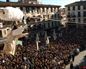 Tudela vuelve a celebrar la tradicional Bajada del Ángel, un rito ancestral que se remonta al siglo XIII
