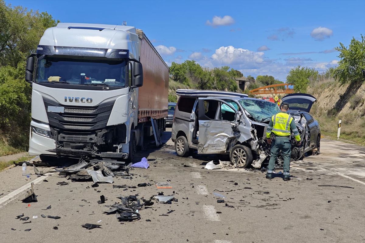 Una imagen del accidente. EFE