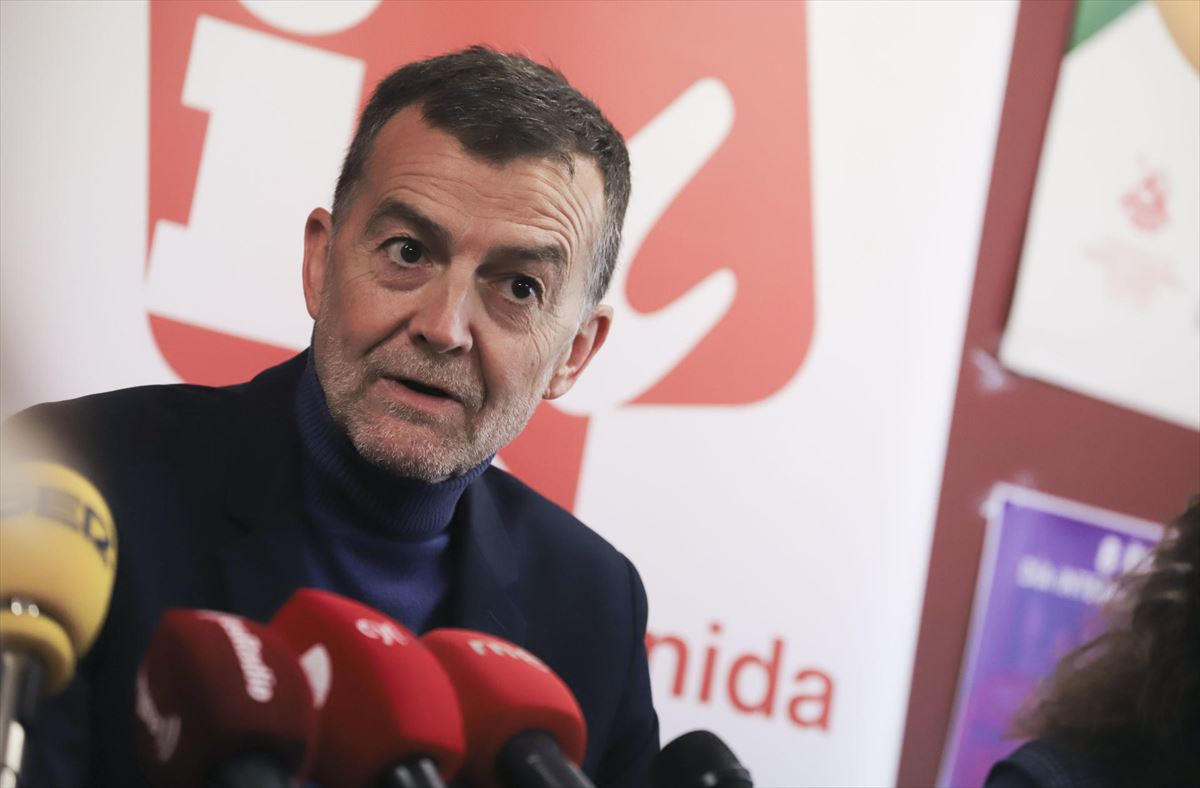 Antonio Maillo Izquierda Unidako (IU) buruzagia. Argazkia: EFE