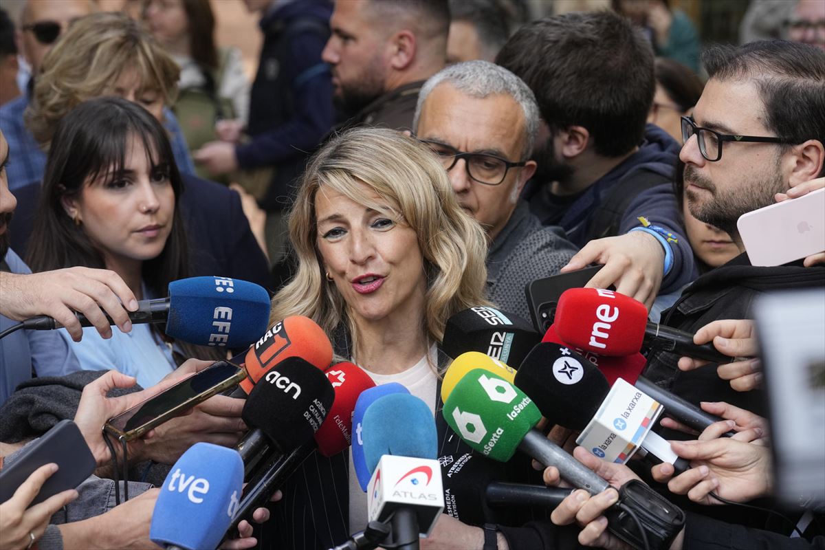 Yolanda Diaz, Bartzelonan. Argakzia: EFE