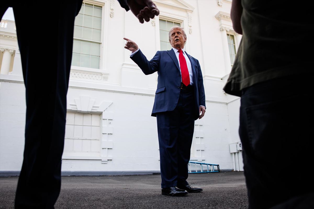 Donald Trump Ameriketako Estatu Batuetako presidentea, Etxe Zurian. Argazkia: EFE