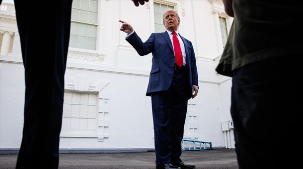Donald Trump Ameriketako Estatu Batuetako presidentea, Etxe Zurian. Argazkia: EFE