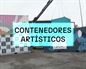 Grises contenedores convertidos en obras de arte