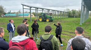 Instalación experimental agrovoltaica en la granja modelo de Arkaute