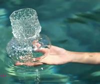 Jokin Azpiazu, Sara Zozaya y Jonander Agirre hablan sobre el cristal
