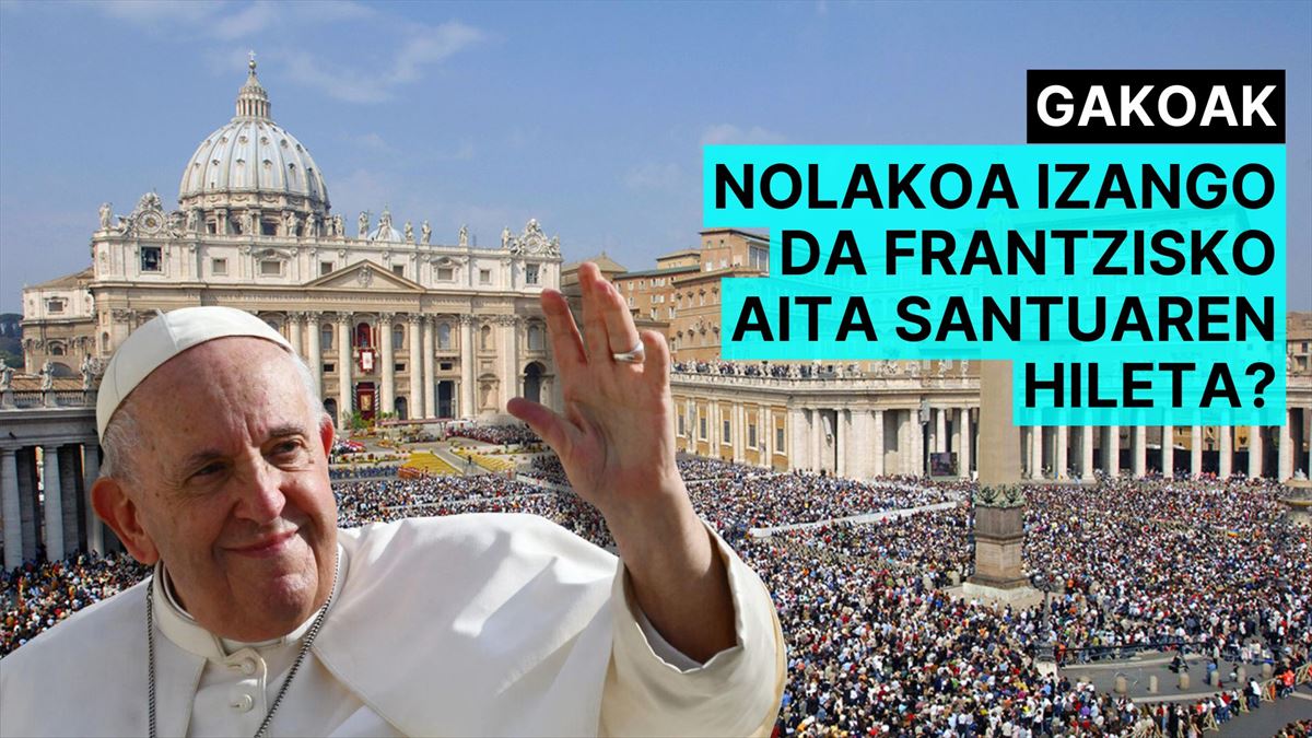 Honelakoa izango da Frantzisko aita santuaren hileta