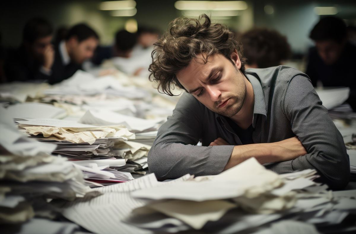 Imagen de estrés laboral
