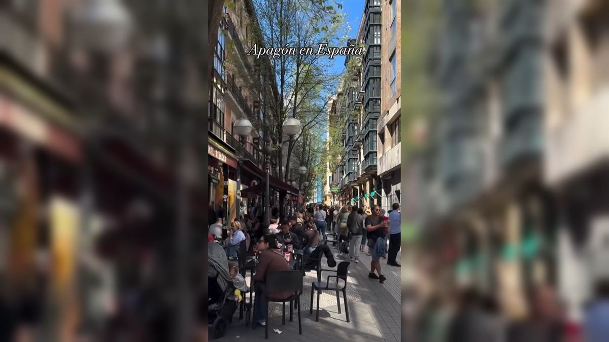 Vídeo de Susana Forcada del apagón en Bilbao