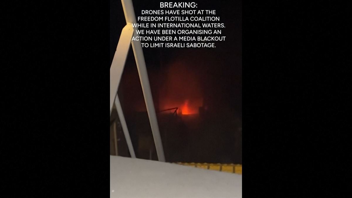 A tension of the fleet for Gaza indicates attacked with a drone east of Malta