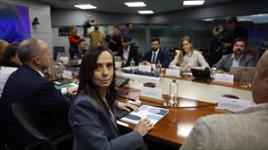 Betriz Corredor durante la reunión. Foto: EFE