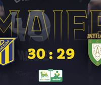 El Bidasoa gana al Anaitasuna el reñido derbi de Artaleku (30-29)