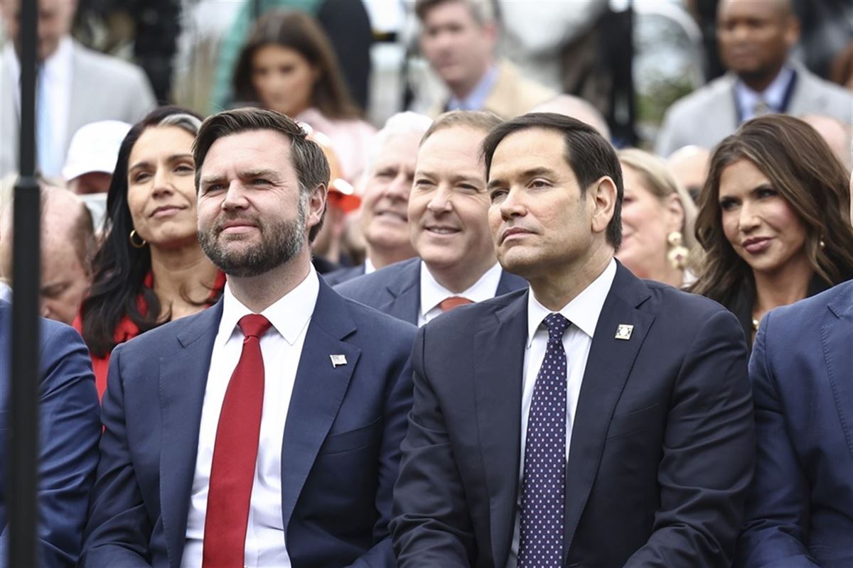 Vance eta Rubio artxiboko irudi batean. Argazkia: EFE