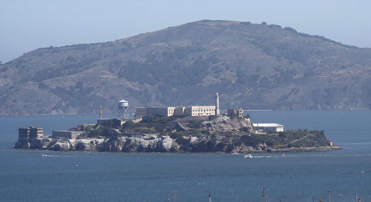 Alcatraz kartzela, 2020ko artxiboko argazki batean