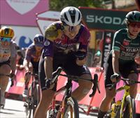 Femke Gerritse nagusitu da Huescan, esprintean, eta Espainiako Vueltako lider berria da