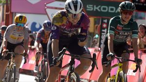 Femke Gerritse nagusitu da Huescan, esprintean, eta Espainiako Vueltako lider berria da