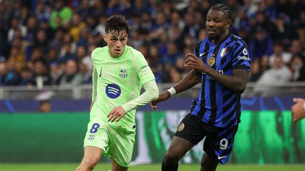 Foto del partido entre el Inter Milán y Barcelona