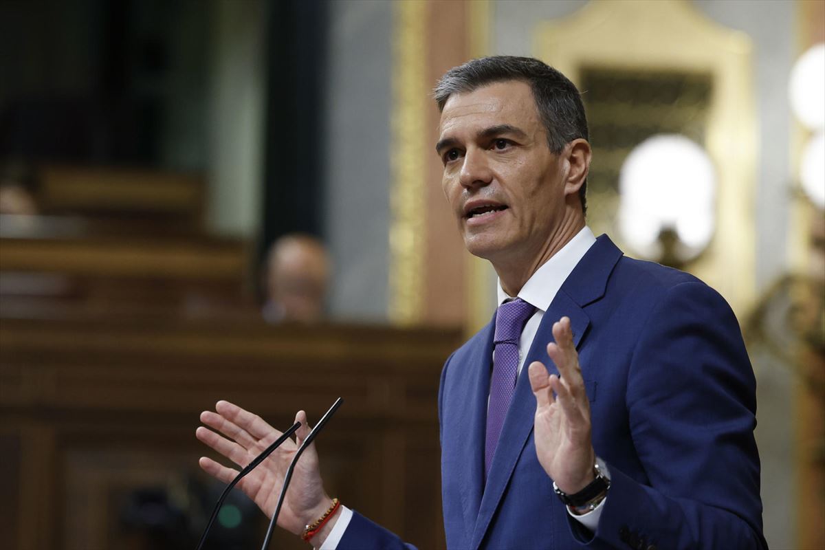 Pedro Sanchez, gaur, Kongresuan. Argazkia: EITB Media