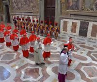 Los cardenales ya se encuentran en la Capilla Sixtina para el inicio del cónclave