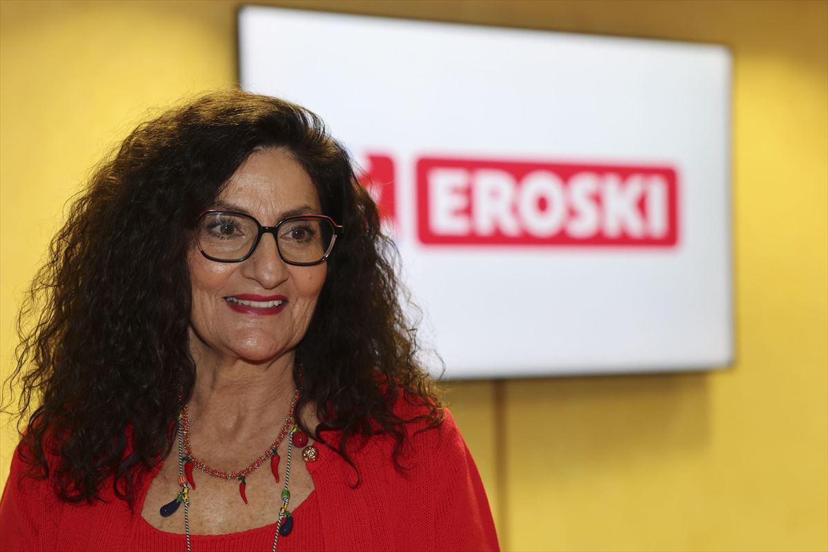 Rosa Carabel, Eroski taldeko kontseilari ordezkaria, atzo, Bilbon