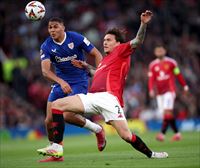 Athleticek aurpegia eman du Manchesterren, baina berriro galdu du eta San Mamesko finalik gabe geratu da (4-1)