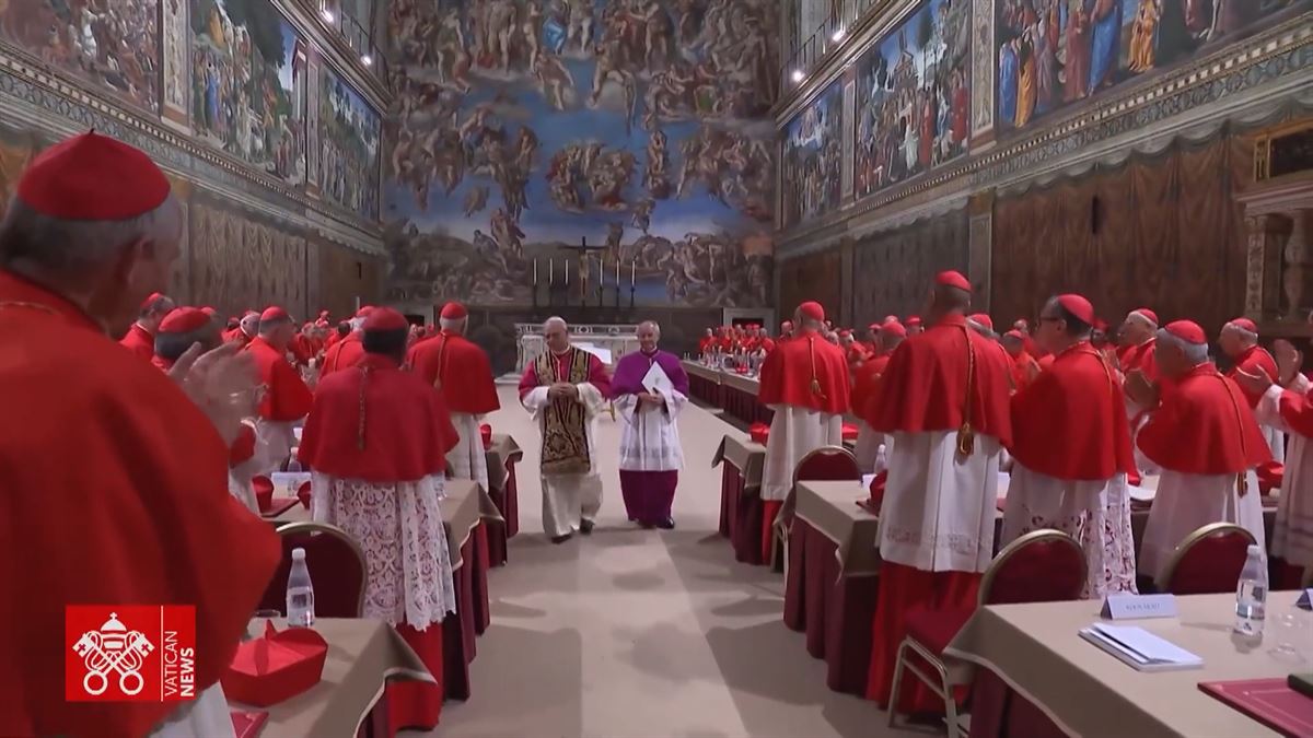 Papa León XIV. Imagen obtenida de un vídeo de EITB Media. 