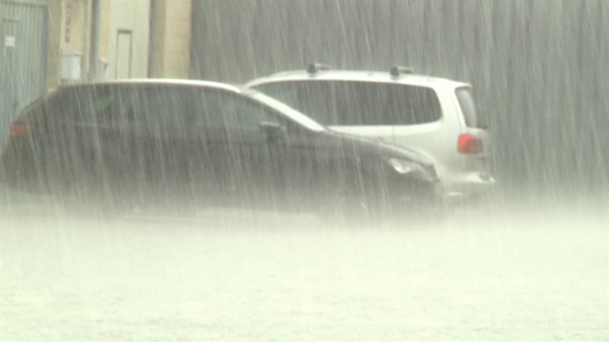 Lluvia en Navarra, en una imagen de archivo