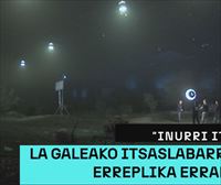 ''Inurri Itsuak'' filmatzeko Zorrotzako pabiloi batean eraikitako dekoratu erraldoia bisitatu dugu