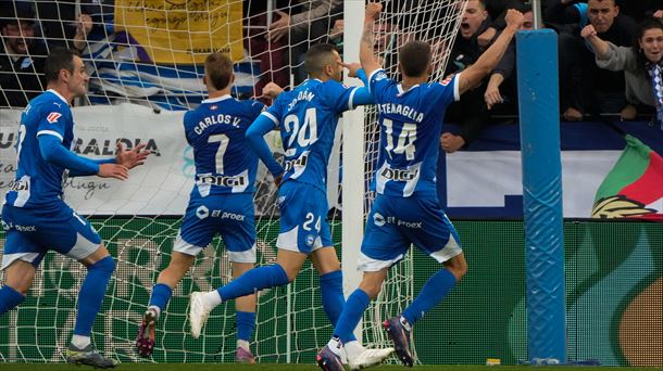 Joan Jordanek sartu du, penaltiz, partida erabaki duen gola. Argazkia: EFE. 