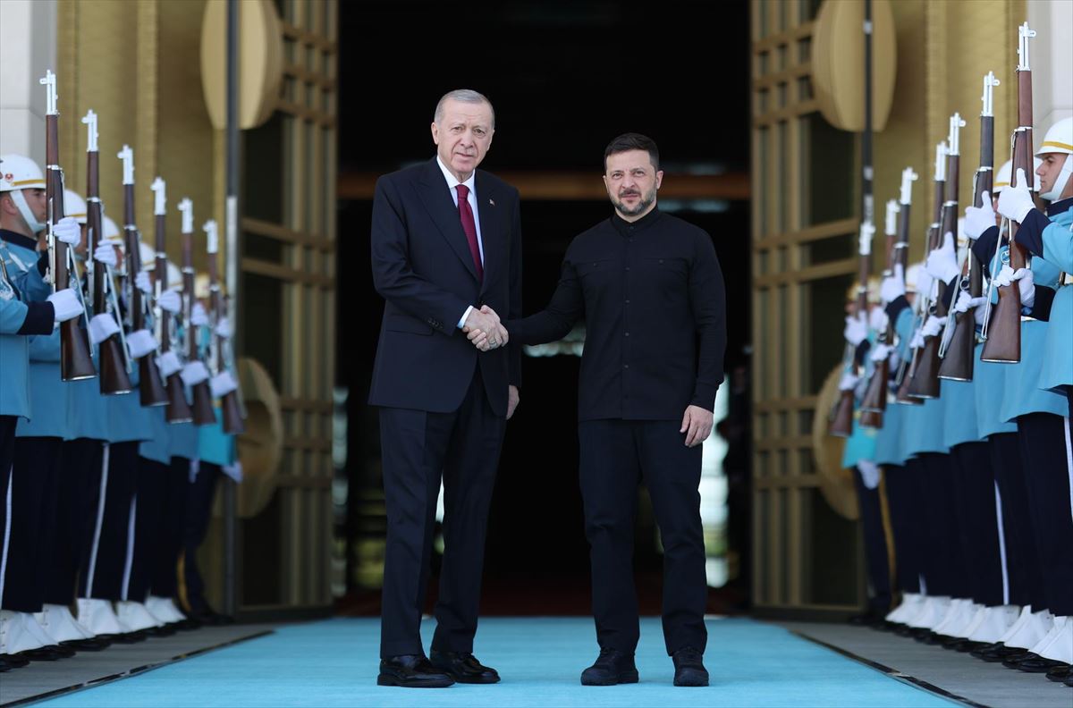 Zelenski se ha reunido hoy con el presidente de Turquía, Recep Tayyip Erdogan. EFE
