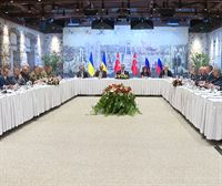 Errusiaren eta Ukrainaren arteko lehen bilerak bi ordu baino gutxiago iraun du